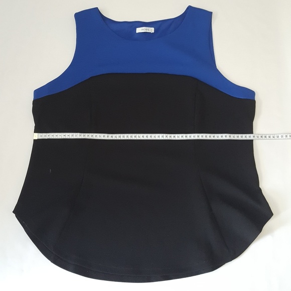 Ricki's Fitted Women's Tank Dressy Blue Black - Picture 3 of 7